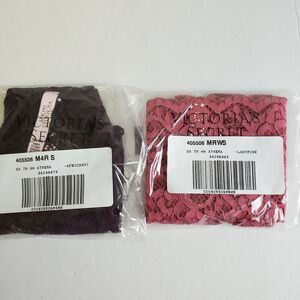 🔴 Victoria Secret "Athena" High Waist Lace Thong Panties Women S 2 Pairs NWT